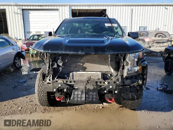 2022 Chevrolet Silverado 1500 Custom Trail Boss z VIN 3GCPYCEK3NG173338, wystawiony jako Copart lot #75221534 z przebiegiem 37 901 mil mil oraz Szkoda całkowita • Salvage title. Historia ofert i sprzedaży dostępna na DreamBid. Obrazek 5.
