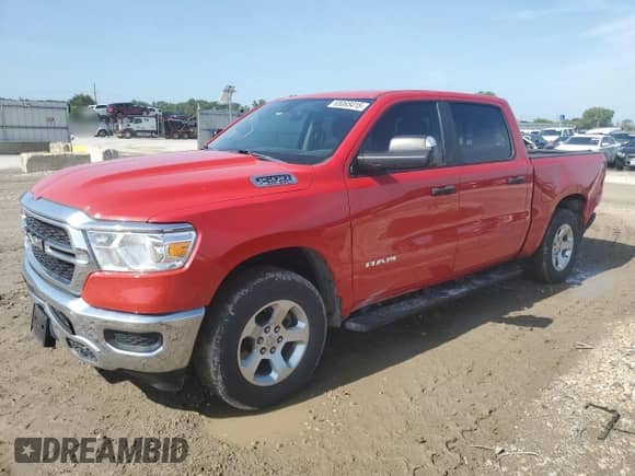 2019 Ram 1500 Tradesman z VIN 1C6SRFGT8KN630332, wystawiony jako Copart lot #65065415 z przebiegiem 35 146 mil mil oraz Szkoda całkowita • Salvage title. Historia ofert i sprzedaży dostępna na DreamBid. Obrazek 1.