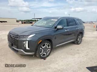 2023 Hyundai Palisade Limited with VIN KM8R54GE8PU509396, listed as a Copart auction lot 63492935 with 49,745 mi miles and Salvage title. Bid and sale history available at DreamBid. Image 1.