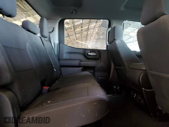 2024 Chevrolet Silverado 1500 Custom with VIN 1GCPABEK0RZ107222, listed as a Copart auction lot 80317465 with 30,949 mi miles and Salvage title. Bid and sale history available at DreamBid. Image 10.
