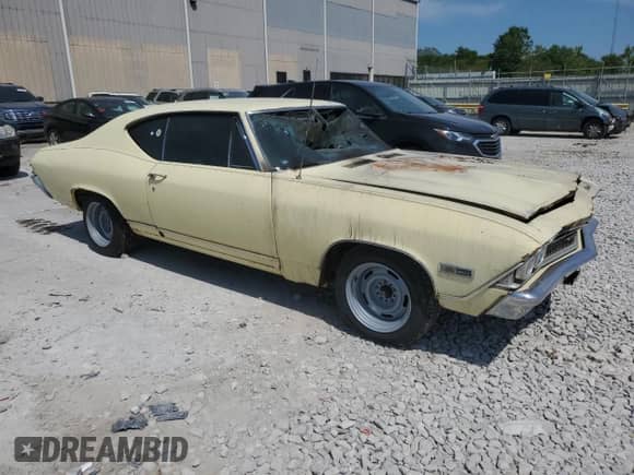 1968 Chevrolet Malibu с VIN 136378B205994, выставлен на аукционе Copart как лот 63202004 с пробегом Не указан миль и На запчасти • Non repairable. История ставок и продаж доступна на DreamBid. Изображение 4.