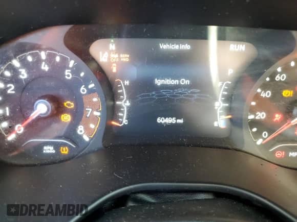 2022 Jeep Compass Trailhawk z VIN 3C4NJDDB1NT132457, wystawiony jako Copart lot #70521195 z przebiegiem 60 495 mil mil oraz Szkoda całkowita • Salvage title. Historia ofert i sprzedaży dostępna na DreamBid. Obrazek 9.