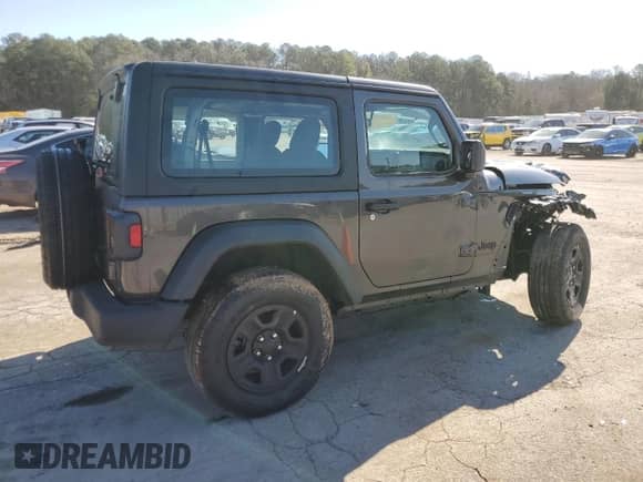 2024 Jeep Wrangler Sport с VIN 1C4PJXAN0RW366873, выставлен на аукционе Copart как лот 47358395 с пробегом 10 933 миль миль и Списание • Salvage title. История ставок и продаж доступна на DreamBid. Изображение 3.