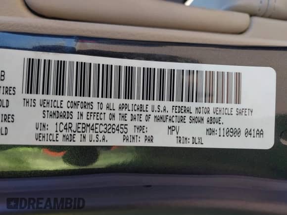 2014 Jeep Grand Cherokee Limited с VIN 1C4RJEBM4EC326455, выставлен на аукционе IAAI как лот 42827431 с пробегом 107 957 миль миль и . История ставок и продаж доступна на DreamBid. Изображение 9.