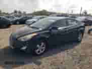 2012 Hyundai Elantra GLS with VIN KMHDH4AE9CU253967, listed as a Copart auction lot 80486015 with 128,563 mi miles and Salvage title. Bid and sale history available at DreamBid. Image 1.