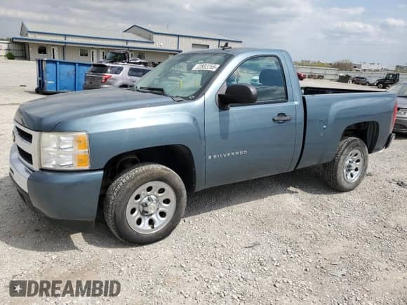 2009 Chevrolet Silverado 1500 Work Truck with VIN 1GCEC14X99Z166164, listed as a Copart auction lot 52852255 with 194,568 mi miles and Salvage title. Bid and sale history available at DreamBid. Image 1.