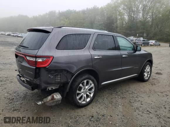 2016 Dodge Durango Citadel with VIN 1C4RDJEG7GC370135, listed as a Copart auction lot 55592265 with 178,450 mi miles and Salvage title. Bid and sale history available at DreamBid. Image 3.