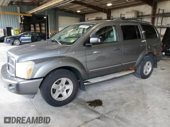2005 Dodge Durango Limited with VIN 1D4HB58D45F546244, listed as a Copart auction lot 66010635 with 216,104 mi miles and Salvage title. Bid and sale history available at DreamBid. Image 1.