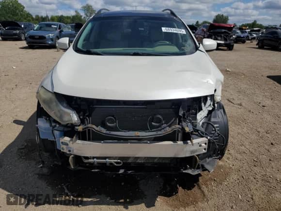 2012 Nissan Murano LE with VIN JN8AZ1MW2CW234645, listed as a Copart auction lot 68934695 with 111,309 mi miles and Salvage title. Bid and sale history available at DreamBid. Image 5.