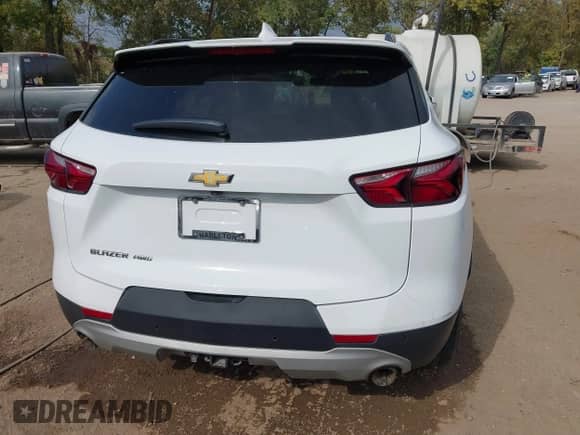 2022 Chevrolet Blazer LT with VIN 3GNKBHR45NS141869, listed as a IAAI auction lot 43447795 with 33,580 mi miles and . Bid and sale history available at DreamBid. Image 17.