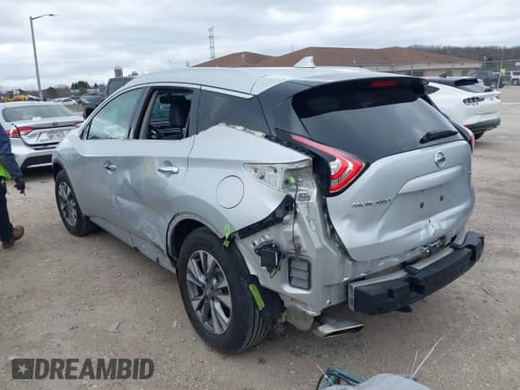 2016 Nissan Murano S with VIN 5N1AZ2MH8GN169195, listed as a IAAI auction lot 41971810 with 124,929 mi miles and . Bid and sale history available at DreamBid. Image 3.