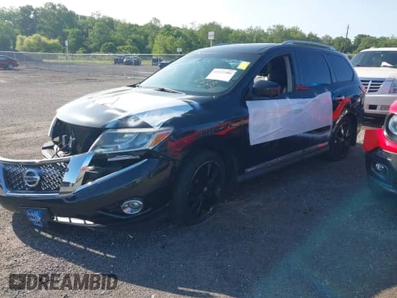 2015 Nissan Pathfinder SL with VIN 5N1AR2MM7FC627171, listed as a IAAI auction lot 42337306 with 52,014 mi miles and . Bid and sale history available at DreamBid. Image 2.
