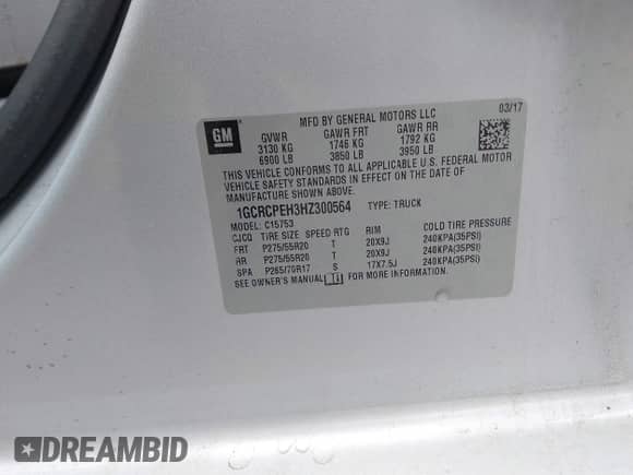 2017 Chevrolet Silverado 1500 Custom с VIN 1GCRCPEH3HZ300564, выставлен на аукционе IAAI как лот 42178810 с пробегом 111 877 миль миль и . История ставок и продаж доступна на DreamBid. Изображение 9.