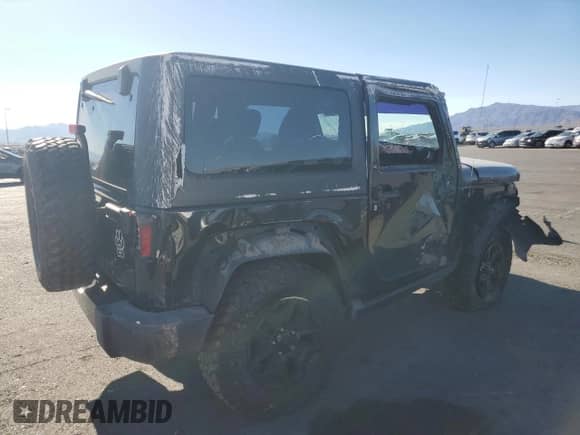2017 Jeep Wrangler Sport with VIN 1C4AJWAG9HL523799, listed as a Copart auction lot 72034515 with 97,856 mi miles and Salvage title. Bid and sale history available at DreamBid. Image 3.