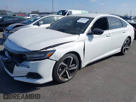 2022 Honda Accord Sport with VIN 1HGCV1F39NA089155, listed as a IAAI auction lot 43358181 with 31,454 mi miles and . Bid and sale history available at DreamBid. Image 17.