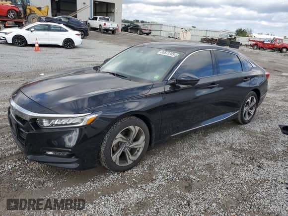 2018 Honda Accord EX-L z VIN 1HGCV1F53JA087770, wystawiony jako Copart lot #85873705 z przebiegiem 110 064 mil mil oraz Szkoda całkowita • Salvage title. Historia ofert i sprzedaży dostępna na DreamBid. Obrazek 1.