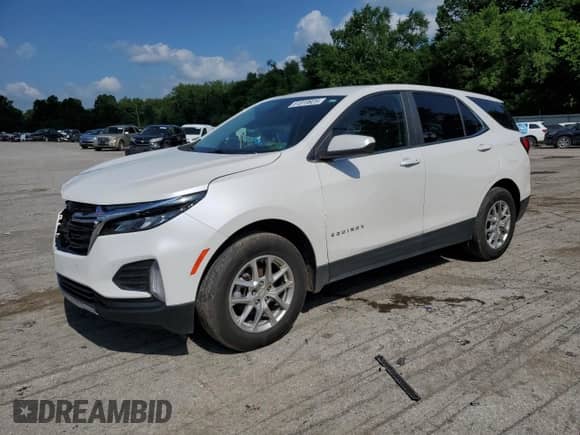 2022 Chevrolet Equinox LT z VIN 3GNAXUEV0NL213429, wystawiony jako Copart lot #61819925 z przebiegiem 61 414 mil mil oraz Szkoda całkowita • Salvage title. Historia ofert i sprzedaży dostępna na DreamBid. Obrazek 1.