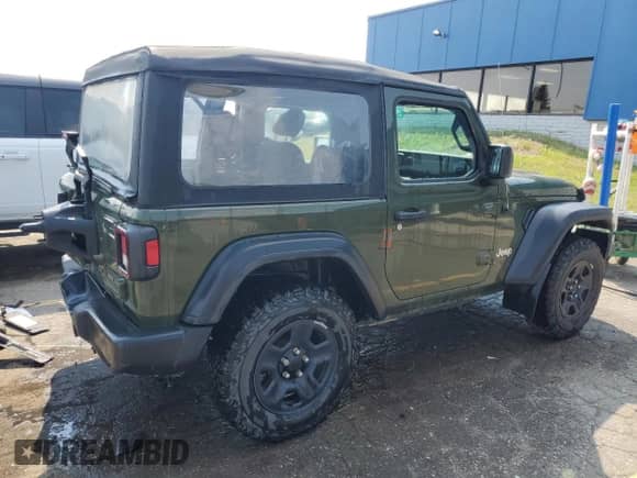 2021 Jeep Wrangler Sport with VIN 1C4GJXAG9MW557699, listed as a Copart auction lot 59776105 with 71,754 mi miles and Non repairable. Bid and sale history available at DreamBid. Image 3.