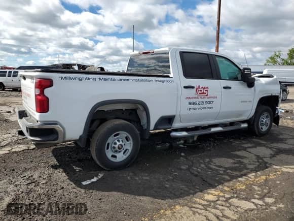 2024 Chevrolet Silverado 2500HD Work Truck с VIN 2GC4YLE75R1139768, выставлен на аукционе Copart как лот 57977715 с пробегом 38 606 миль миль и Списание • Salvage title. История ставок и продаж доступна на DreamBid. Изображение 3.