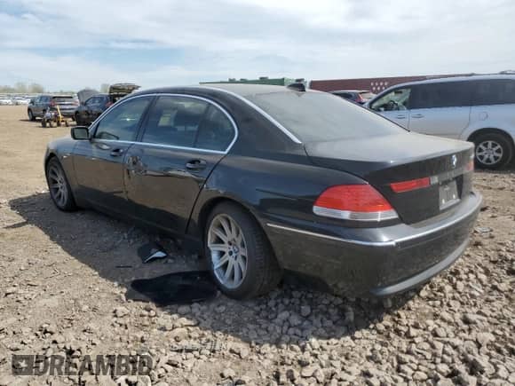 2003 BMW 7 Series 745Li with VIN WBAGN63463DS43985, listed as a Copart auction lot 55730445 with Not provided miles and Salvage title. Bid and sale history available at DreamBid. Image 2.