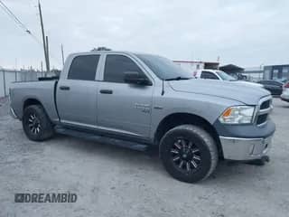 2019 Ram 1500 Express z VIN 1C6RR7KT7KS743055, wystawiony jako IAAI lot #41298661 z przebiegiem 57 536 mil mil oraz . Historia ofert i sprzedaży dostępna na DreamBid. Obrazek 1.