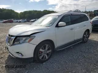 2013 Nissan Pathfinder SL with VIN 5N1AR2MM7DC681194, listed as a Copart auction lot 68459455 with 97,280 mi miles and Salvage title. Bid and sale history available at DreamBid. Image 1.