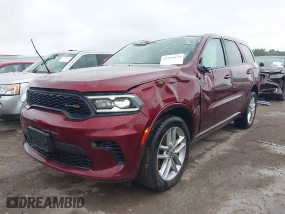 2023 Dodge Durango GT z VIN 1C4RDJDG3PC687833, wystawiony jako IAAI lot #42491679 z przebiegiem 47 380 mil mil oraz . Historia ofert i sprzedaży dostępna na DreamBid. Obrazek 2.