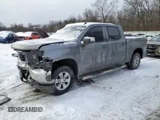 2021 Chevrolet Silverado 1500 LT z VIN 3GCUYDET5MG398568, wystawiony jako Copart lot #87796835 z przebiegiem 68 396 mil mil oraz Szkoda całkowita • Salvage title. Historia ofert i sprzedaży dostępna na DreamBid. Obrazek 1.