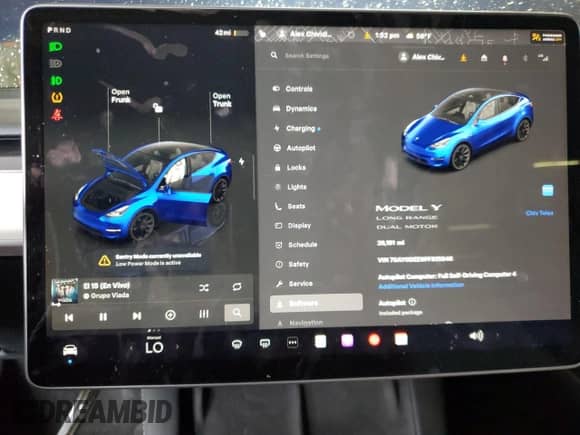 2023 Tesla Model Y Long Range с VIN 7SAYGDEE9PF815046, выставлен на аукционе Copart как лот 86676295 с пробегом 26 191 миль миль и Списание • Salvage title. История ставок и продаж доступна на DreamBid. Изображение 9.
