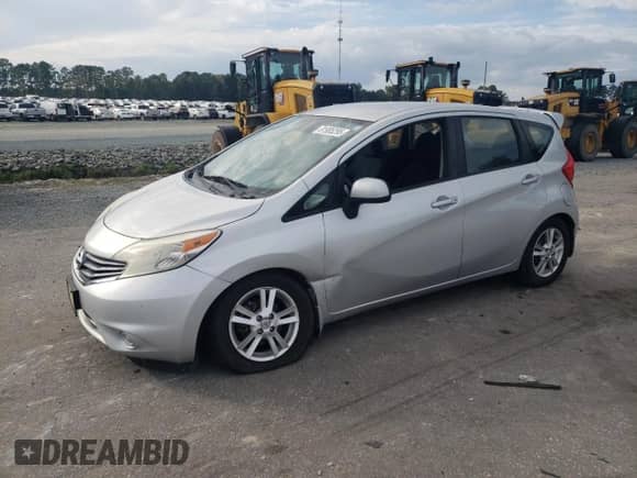 2014 Nissan Note SV with VIN 3N1CE2CP8EL373710, listed as a Copart auction lot 81985295 with 161,072 mi miles and Salvage title. Bid and sale history available at DreamBid. Image 1.