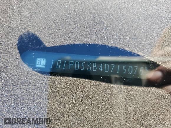 2013 Chevrolet Cruze 1LT with VIN 1G1PD5SB4D7150763, listed as a Copart auction lot 50473605 with 214,738 mi miles and Salvage title. Bid and sale history available at DreamBid. Image 14.