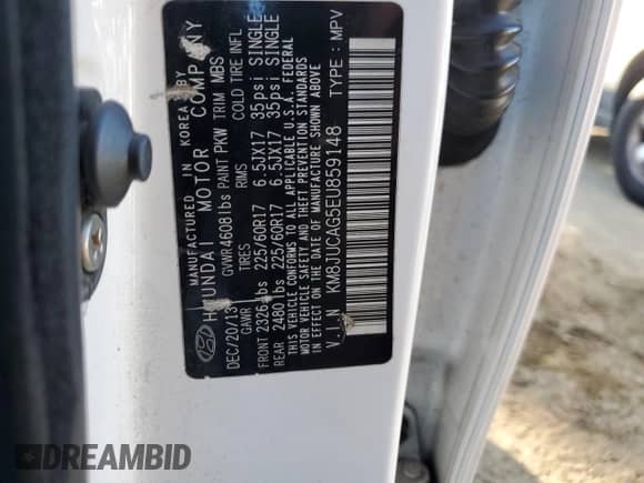 2014 Hyundai Tucson Walking Dead Edition z VIN KM8JUCAG5EU859148, wystawiony jako Copart lot #87426854 z przebiegiem 189 076 mil mil oraz Szkoda całkowita • Salvage title. Historia ofert i sprzedaży dostępna na DreamBid. Obrazek 13.