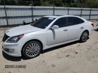 2015 Hyundai Equus Signature с VIN KMHGH4JH4FU094772, выставлен на аукционе Copart как лот 57617535 с пробегом 156 806 миль миль и Списание • Salvage title. История ставок и продаж доступна на DreamBid. Изображение 1.