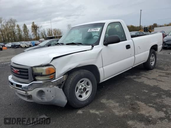 2003 GMC Sierra 1500 Work Truck with VIN 1GTEC14V23E315656, listed as a Copart auction lot 80279484 with 124,047 mi miles and Salvage title. Bid and sale history available at DreamBid. Image 1.