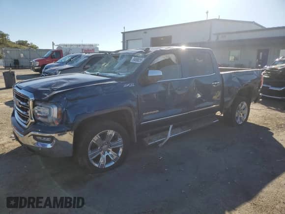 2018 GMC Sierra 1500 SLT with VIN 3GTU2NECXJG462087, listed as a Copart auction lot 84990295 with Not provided miles and Non repairable. Bid and sale history available at DreamBid. Image 1.