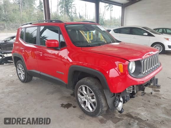 2018 Jeep Renegade Latitude with VIN ZACCJBBB8JPH69751, listed as a IAAI auction lot 43126254 with 89,317 mi miles and . Bid and sale history available at DreamBid. Image 1.