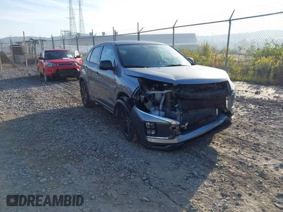 2022 Mitsubishi Outlander ES with VIN JA4ARUAU0NU021573, listed as a IAAI auction lot 43350069 with 47,867 mi miles and . Bid and sale history available at DreamBid. Image 1.
