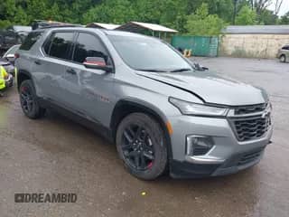 2023 Chevrolet Traverse Premier с VIN 1GNEVKKW5PJ130999, выставлен на аукционе IAAI как лот 42334637 с пробегом 66 866 миль миль и . История ставок и продаж доступна на DreamBid. Изображение 1.