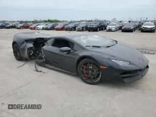 2019 Lamborghini Huracan LP 580-2 with VIN ZHWUC2ZF3KLA11551, listed as a Copart auction lot 45442774 with Not provided miles and Non repairable. Bid and sale history available at DreamBid. Image 4.