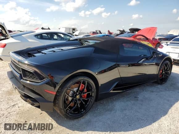 2018 Lamborghini Huracan with VIN ZHWUR2ZF5JLA10561, listed as a Copart auction lot 75416254 with Not provided miles and Non repairable. Bid and sale history available at DreamBid. Image 3.