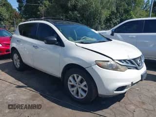 2012 Nissan Murano S with VIN JN8AZ1MW3CW202562, listed as a IAAI auction lot 40119861 with 191,924 mi miles and . Bid and sale history available at DreamBid. Image 1.