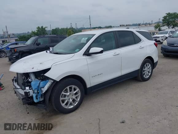 2022 Chevrolet Equinox LT с VIN 3GNAXKEV5NL295324, выставлен на аукционе IAAI как лот 42907797 с пробегом 35 363 миль миль и . История ставок и продаж доступна на DreamBid. Изображение 2.