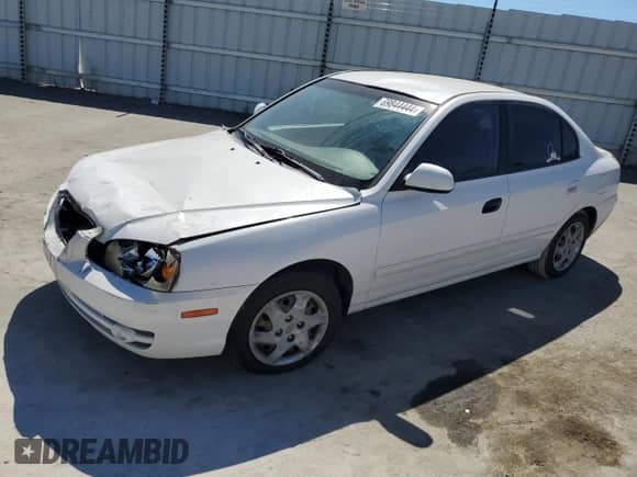 2005 Hyundai Elantra GLS z VIN KMHDN46D35U126174, wystawiony jako Copart lot #69844444 z przebiegiem Nie podano mil oraz Szkoda całkowita • Salvage title. Historia ofert i sprzedaży dostępna na DreamBid. Obrazek 1.