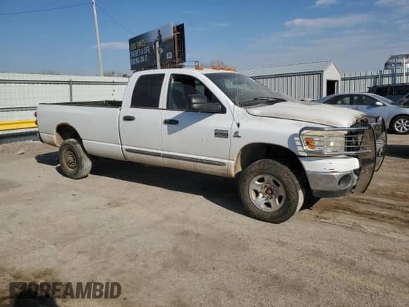 2007 Dodge 3500 SLT with VIN 3D7MX38A67G794462, listed as a Copart auction lot 50531425 with Not provided miles and Salvage title. Bid and sale history available at DreamBid. Image 4.