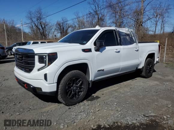 2022 GMC Sierra 1500 AT4 с VIN 1GTUUEET2NZ616551, выставлен на аукционе Copart как лот 61345785 с пробегом 33 100 миль миль и Списание • Salvage title. История ставок и продаж доступна на DreamBid. Изображение 1.