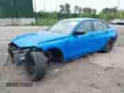 2025 BMW M3 Competition xDrive with VIN WBS33HJ01SFU28279, listed as a IAAI auction lot 42247834 with 5,980 mi miles and . Bid and sale history available at DreamBid. Image 2.