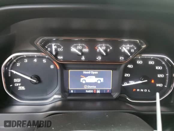 2020 GMC Sierra 1500 Elevation with VIN 1GTR9CED5LZ203685, listed as a Copart auction lot 77215004 with 96,830 mi miles and Salvage title. Bid and sale history available at DreamBid. Image 9.