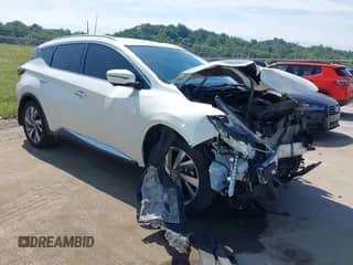 2019 Nissan Murano SL с VIN 5N1AZ2MS1KN118190, выставлен на аукционе IAAI как лот 42583775 с пробегом 119 343 миль миль и . История ставок и продаж доступна на DreamBid. Изображение 1.