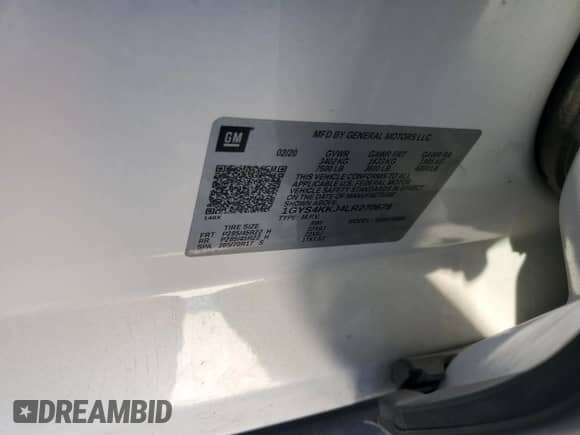 2020 Cadillac Escalade ESV Platinum с VIN 1GYS4KKJ4LR270678, выставлен на аукционе Copart как лот 73732424 с пробегом Не указан миль и Списание • Salvage title. История ставок и продаж доступна на DreamBid. Изображение 13.