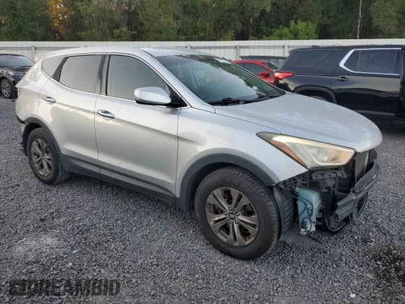 2016 Hyundai Santa Fe with VIN 5XYZT3LB6GG357734, listed as a Copart auction lot 87227425 with 137,277 mi miles and Salvage title. Bid and sale history available at DreamBid. Image 4.